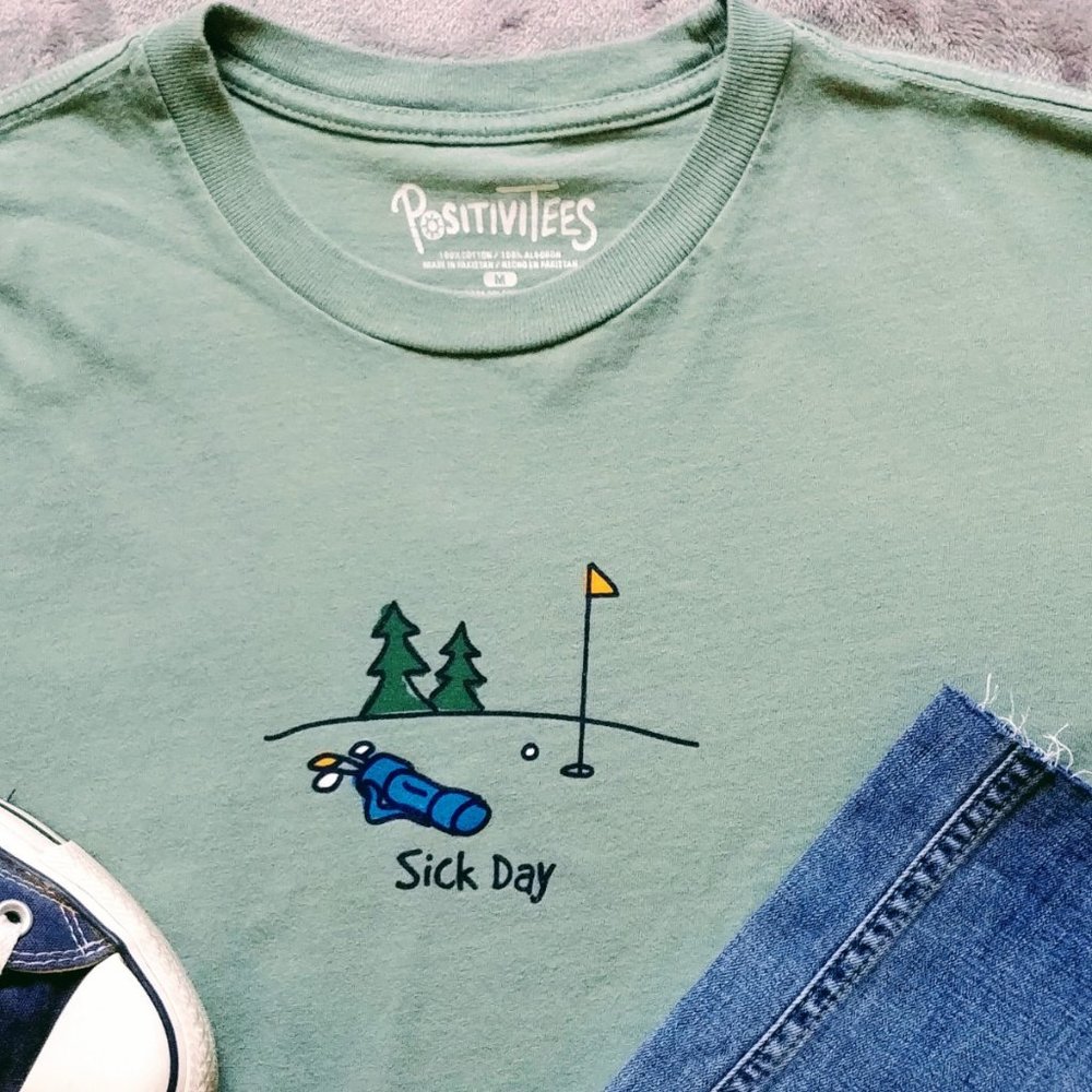 Sick Day at the Golf course Tee - Picture 3 of 5